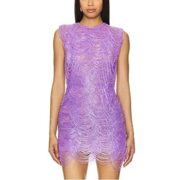 Bronx and Banco Lilac
Wayla Dress beaded mini purple party Revolve $1200 M - Picture 1 of 15